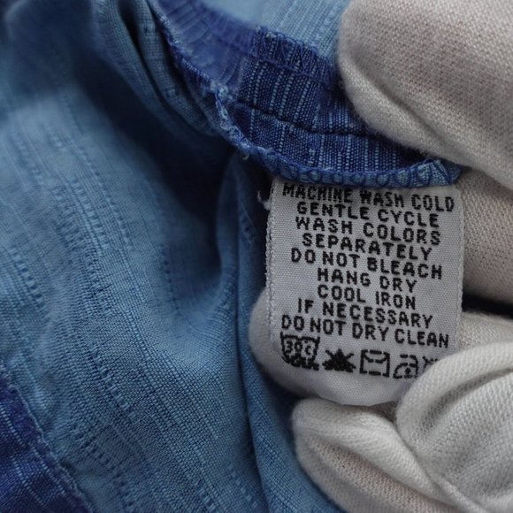 Tommy Bahama Shirt Men Medium Blue Silk Hawaiian Camp Beach Tropical Floral Leaf - Picture 14 of 15